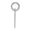 Sterling Silver Small Initial Letter T Charm Pendant Jewerly 19mm x 8mm